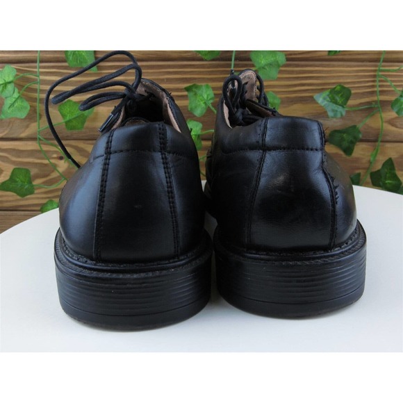 Franco‎ Fortini Sz 10.5 Medium Derby Oxfords Black Leather Men Lace Up Riviera main image 4